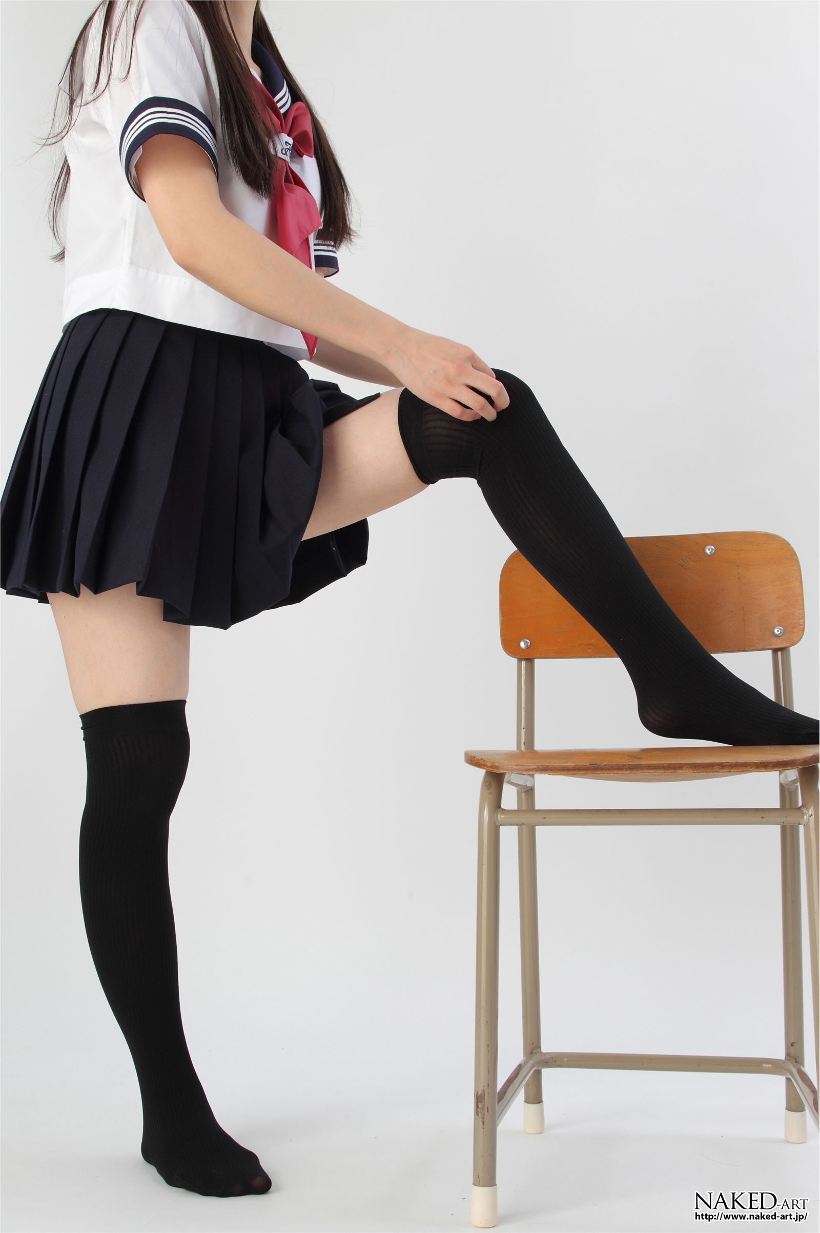 Anonymous sailor clothes and knee high 2