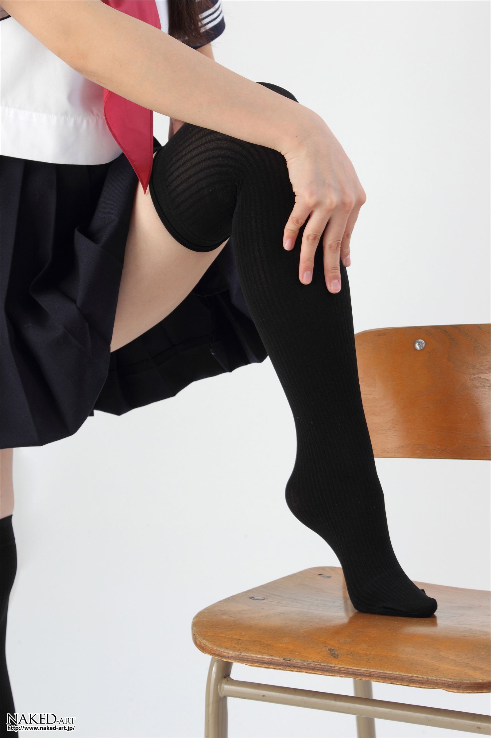 Anonymous sailor clothes and knee high 2