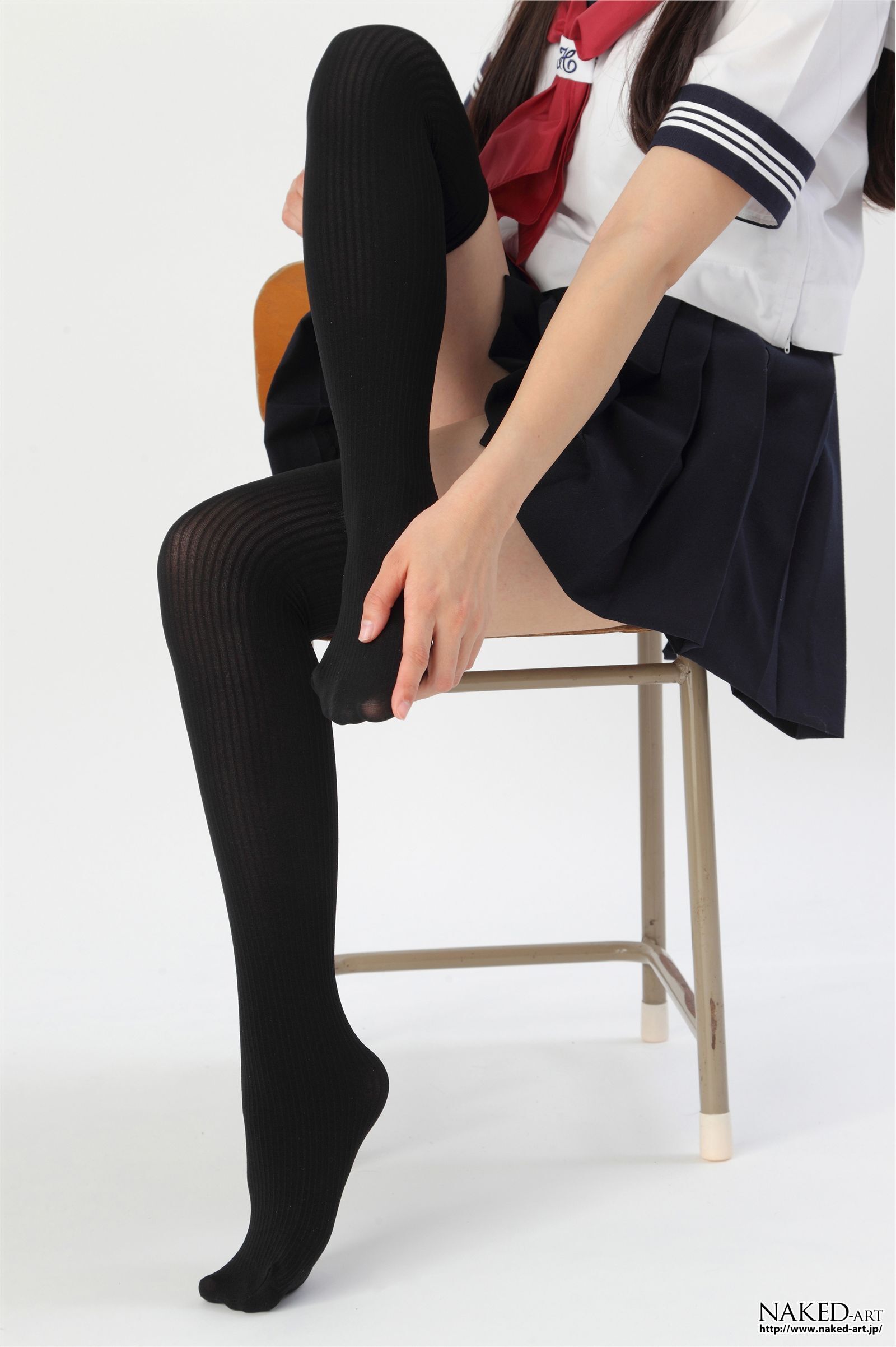 Anonymous sailor clothes and knee high 2