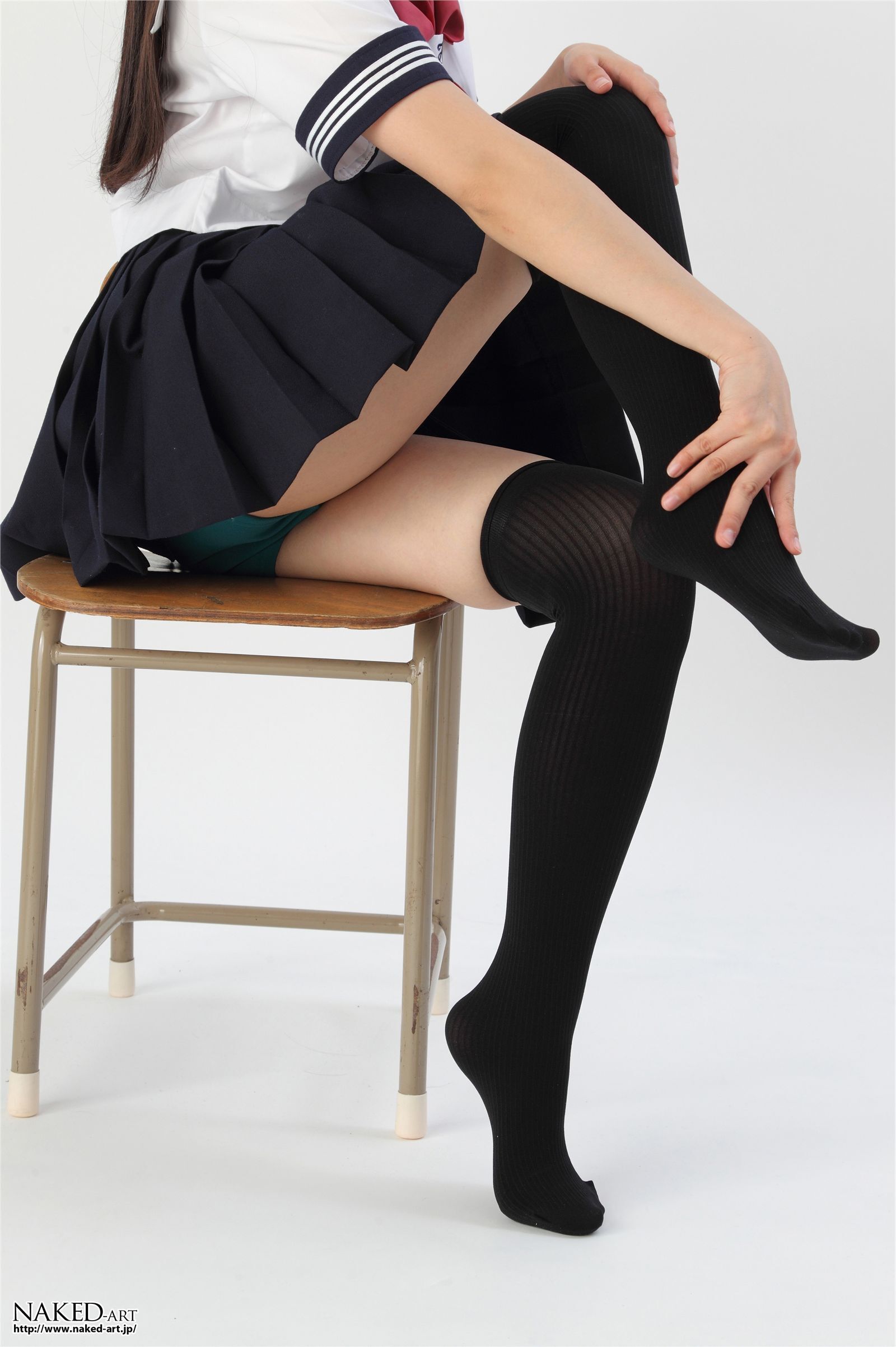 Anonymous sailor clothes and knee high 2