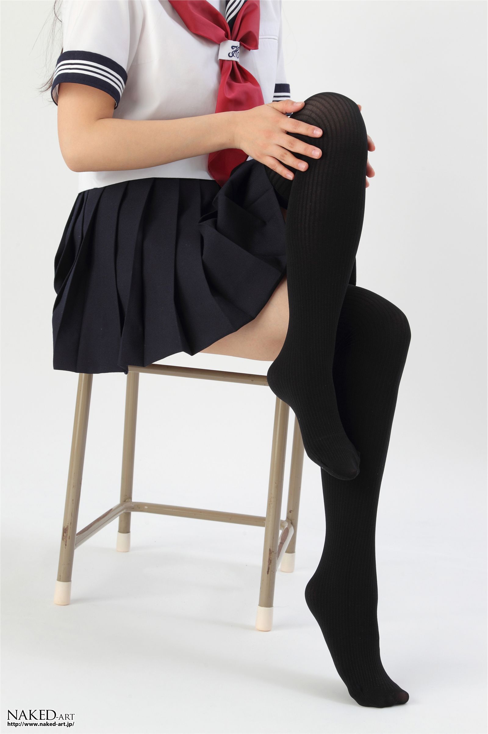 Anonymous sailor clothes and knee high 2