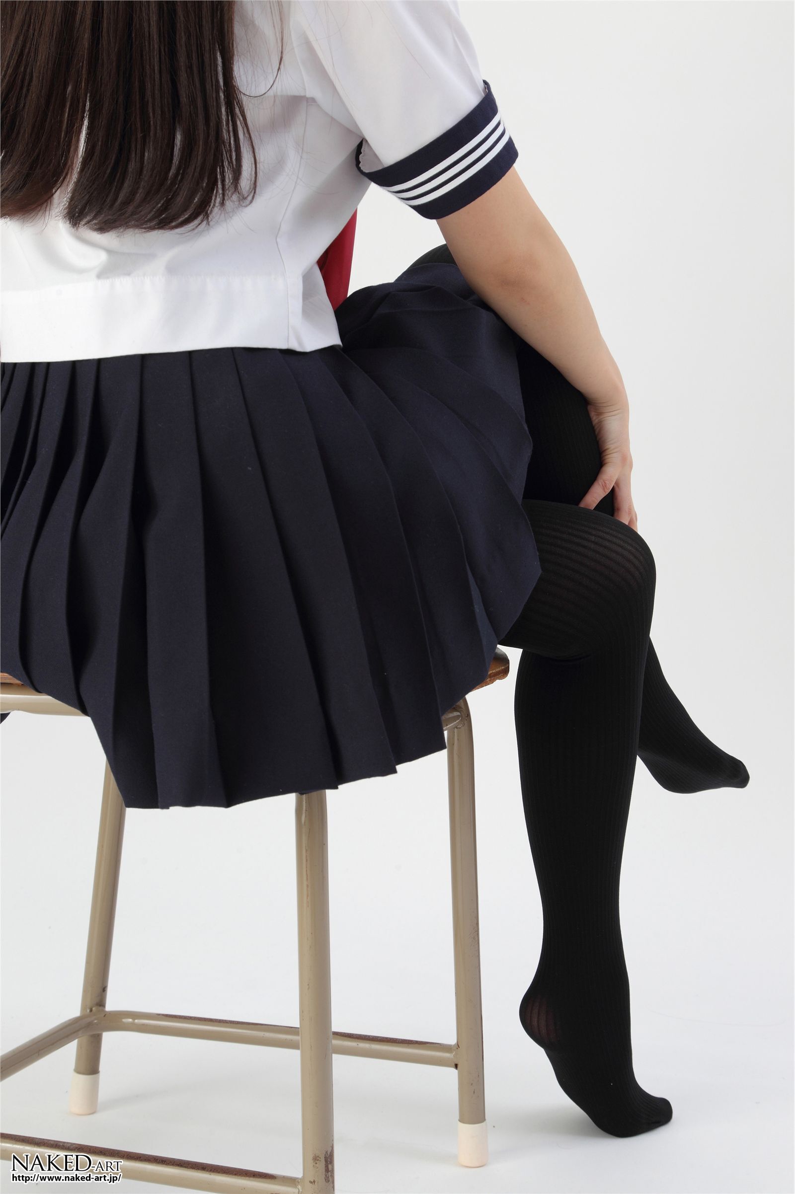 匿名 セーラー服とニーハイ２ 日本av女优丝袜[NAKED-ART]  NO.00603
