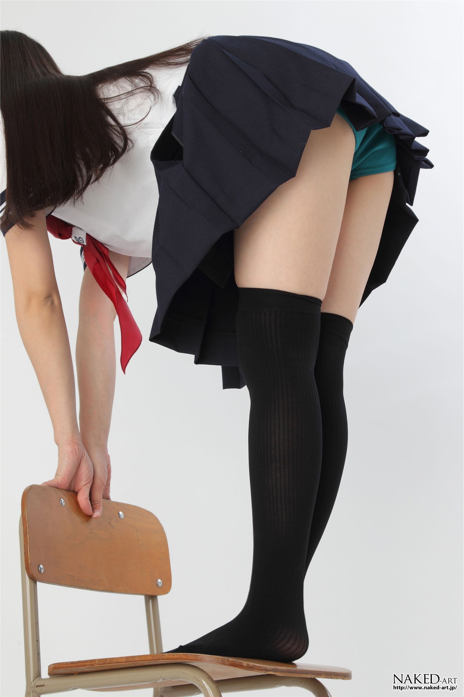 Anonymous sailor clothes and knee high 2