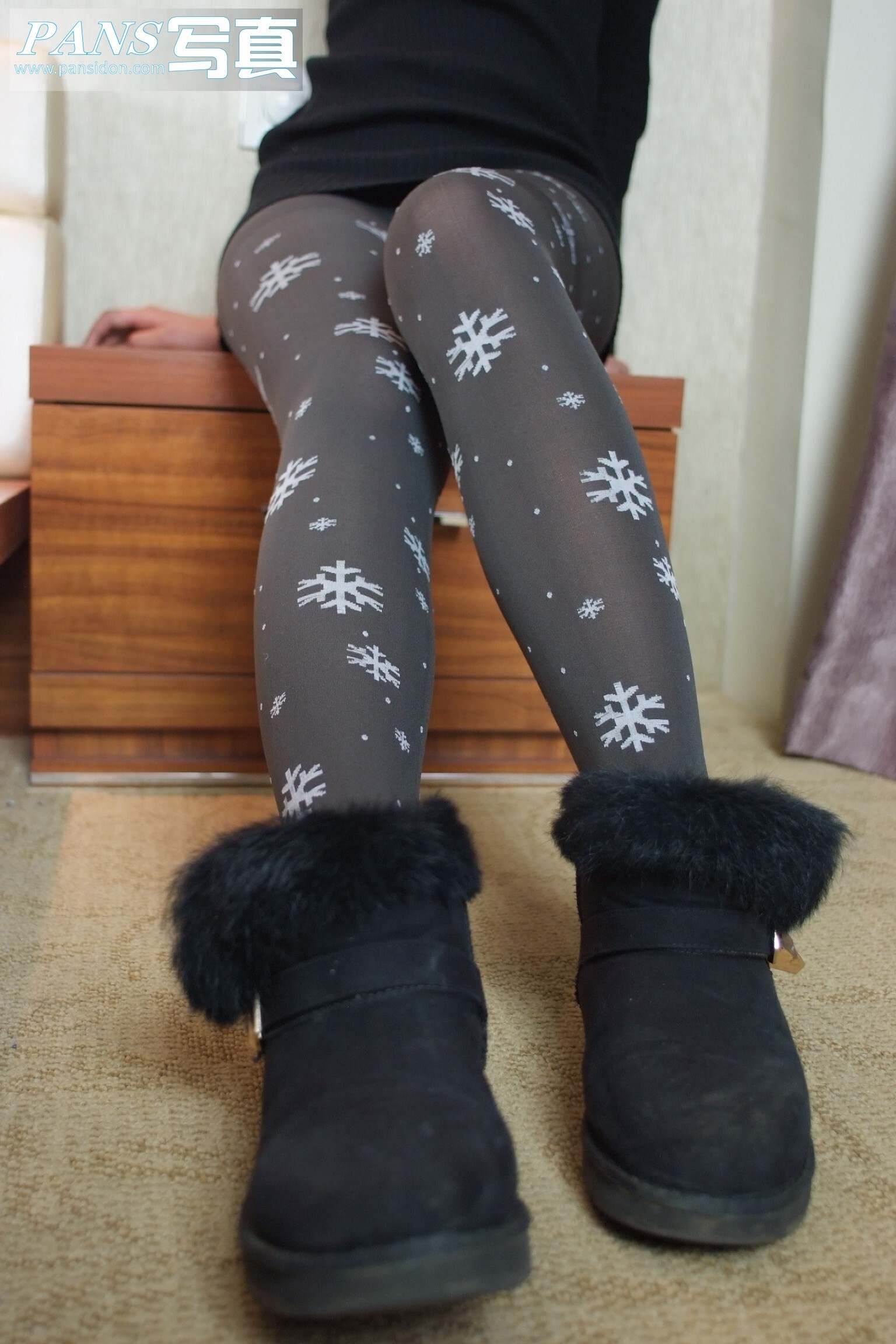 [pans Photo] no.030 snow black stockings leg
