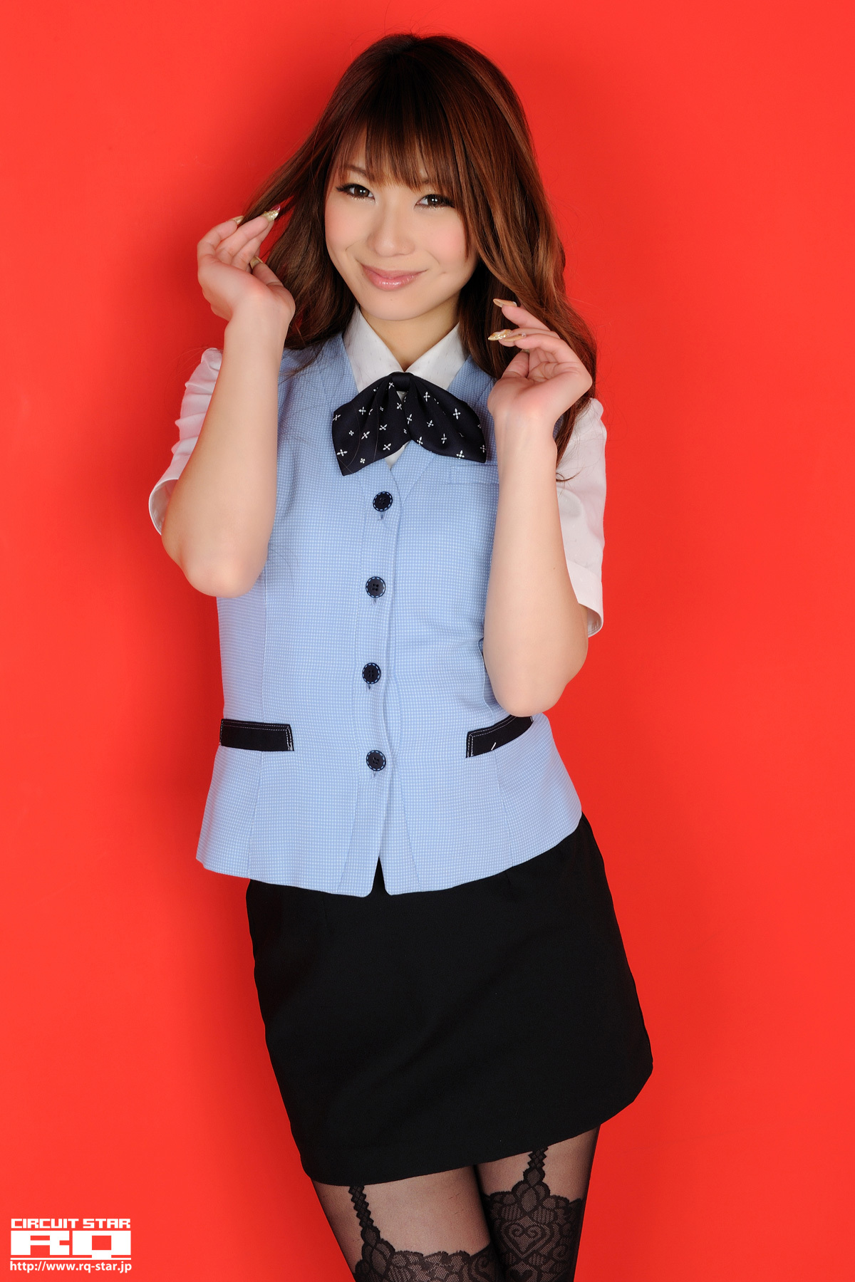 [RQ star] 20120423 no.00627 Choi shio, a beautiful model of Japanese uniform silk stockings