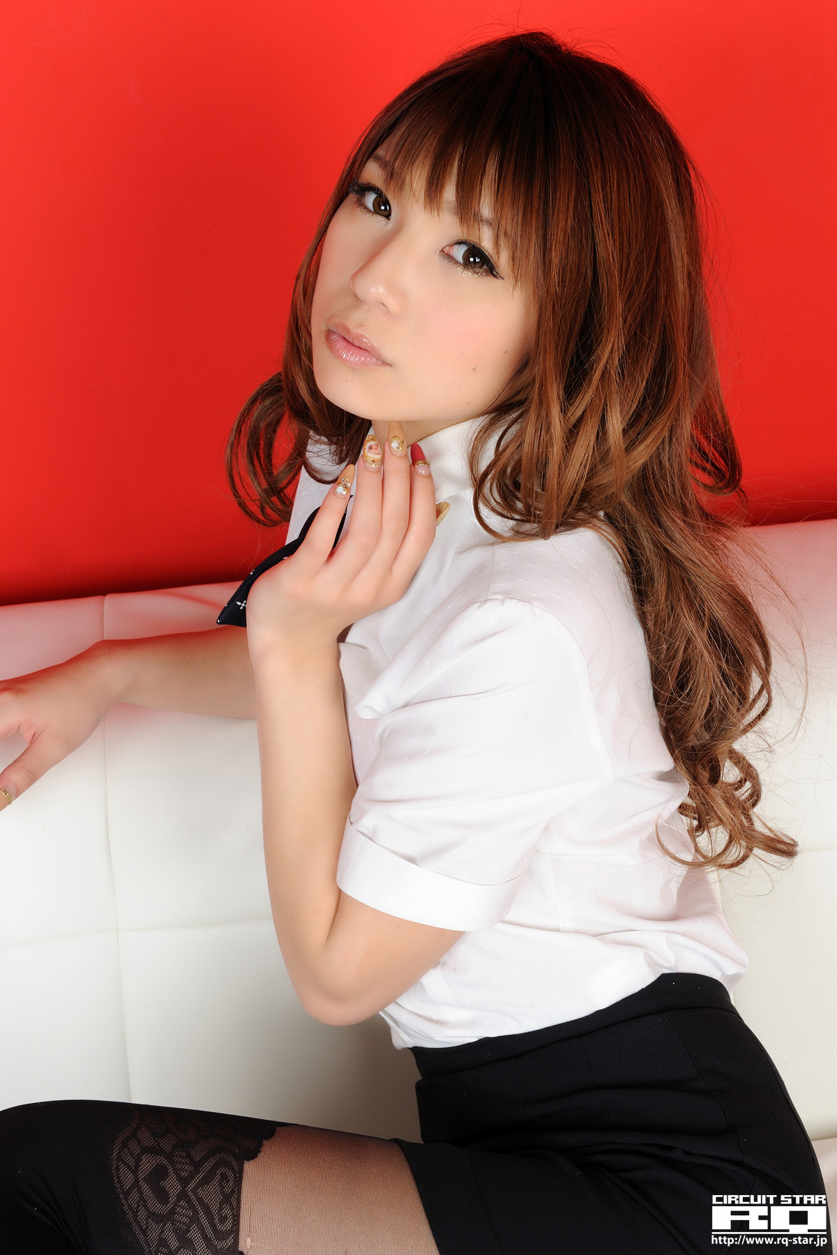[RQ star] 20120423 no.00627 Choi shio, a beautiful model of Japanese uniform silk stockings