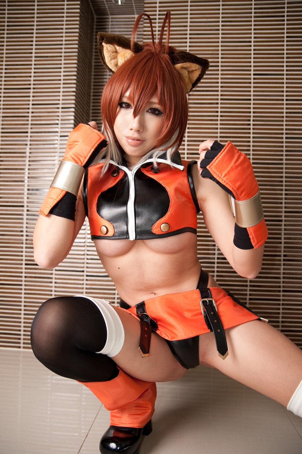 [Cosplay] 2013.03.25 Blazblue Hot Makoto Nanaya 猫女制服