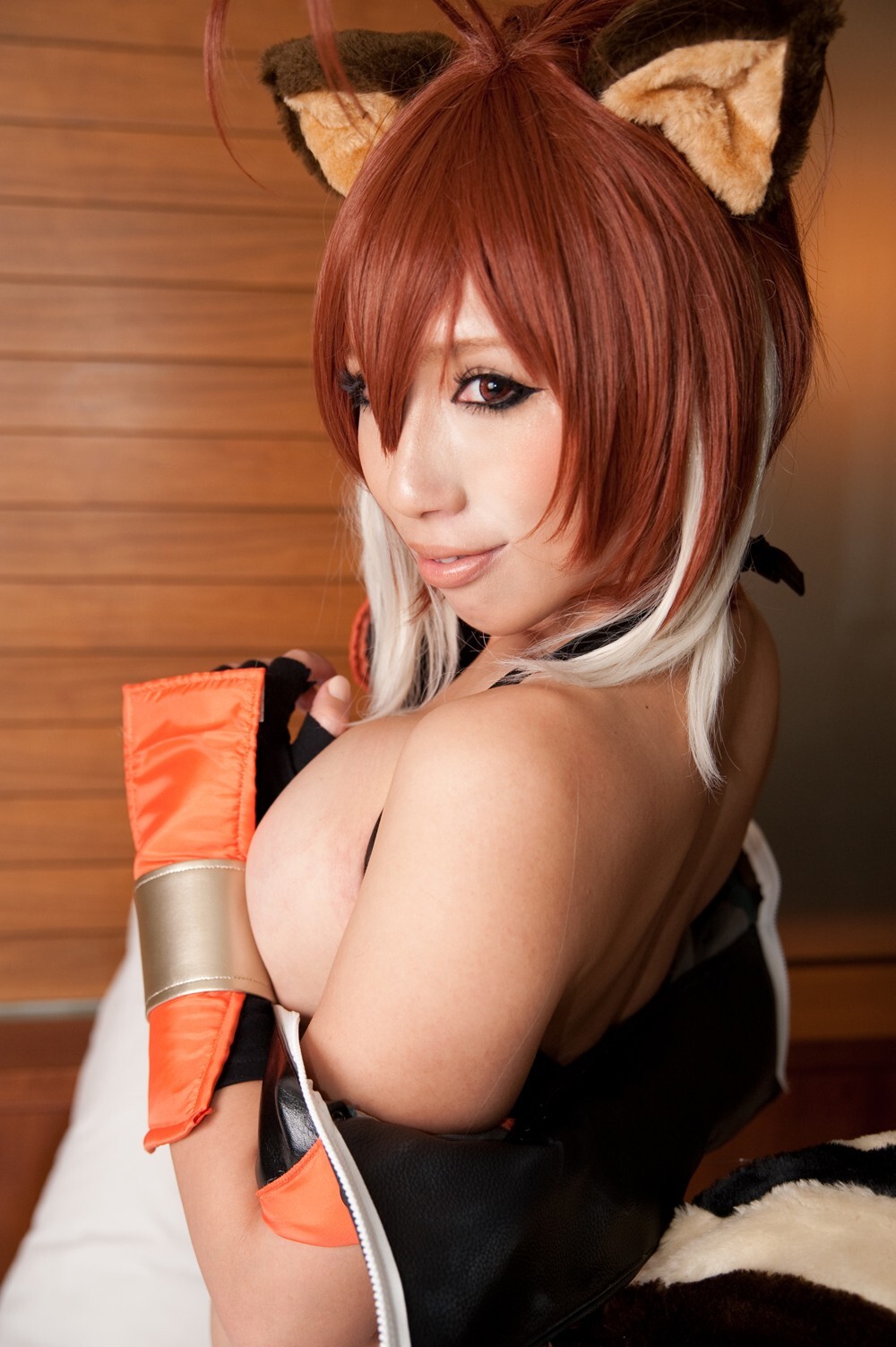 [Cosplay] 2013.03.25 Blazblue Hot Makoto Nanaya 猫女制服