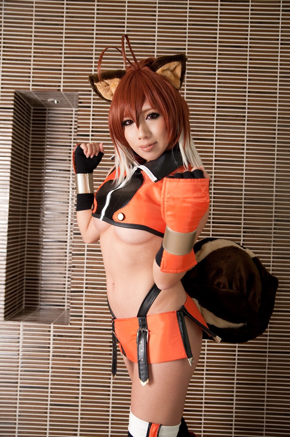 [Cosplay] 2013.03.25 Blazblue Hot Makoto Nanaya 猫女制服