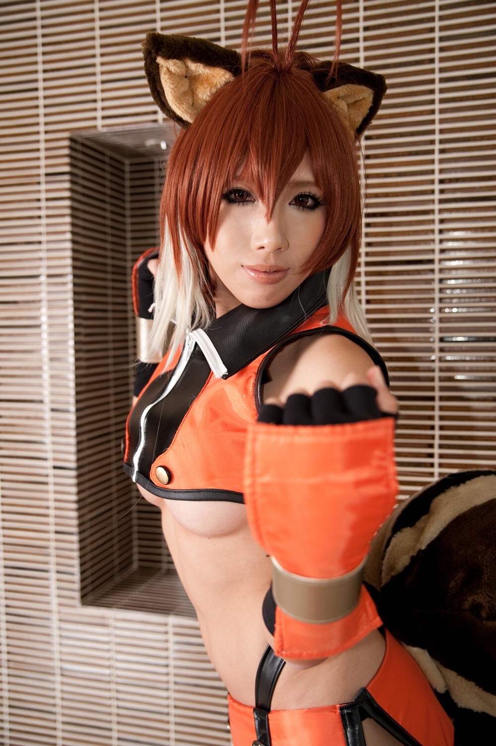 [Cosplay] 2013.03.25 Blazblue Hot Makoto Nanaya 猫女制服