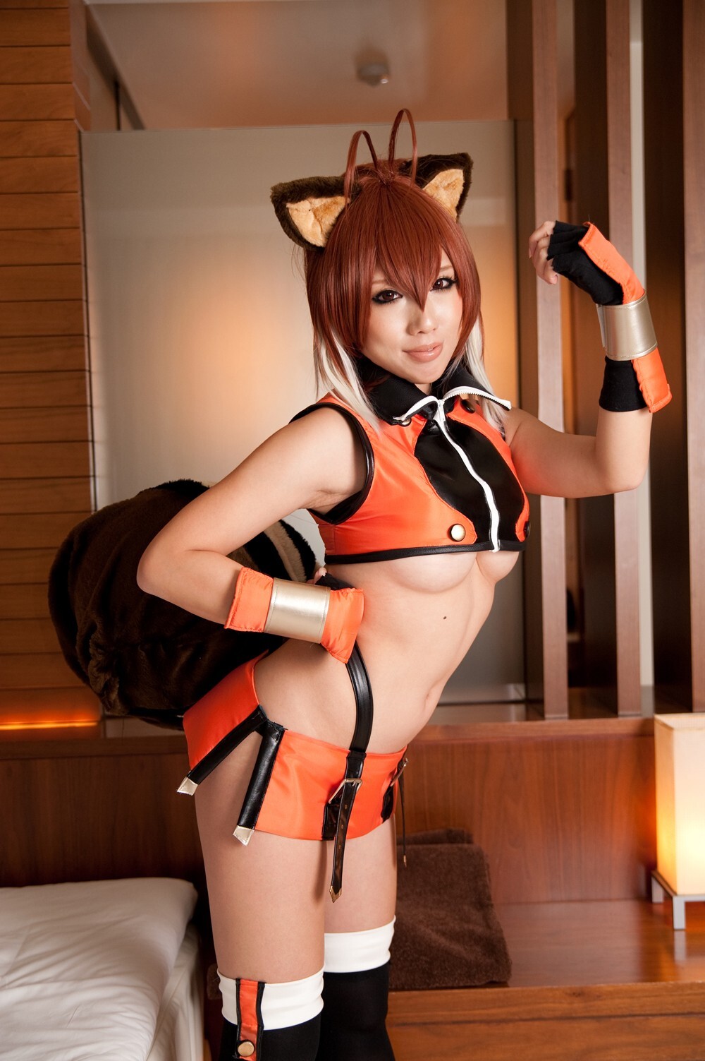 [Cosplay] 2013.03.25 Blazblue Hot Makoto Nanaya 猫女制服