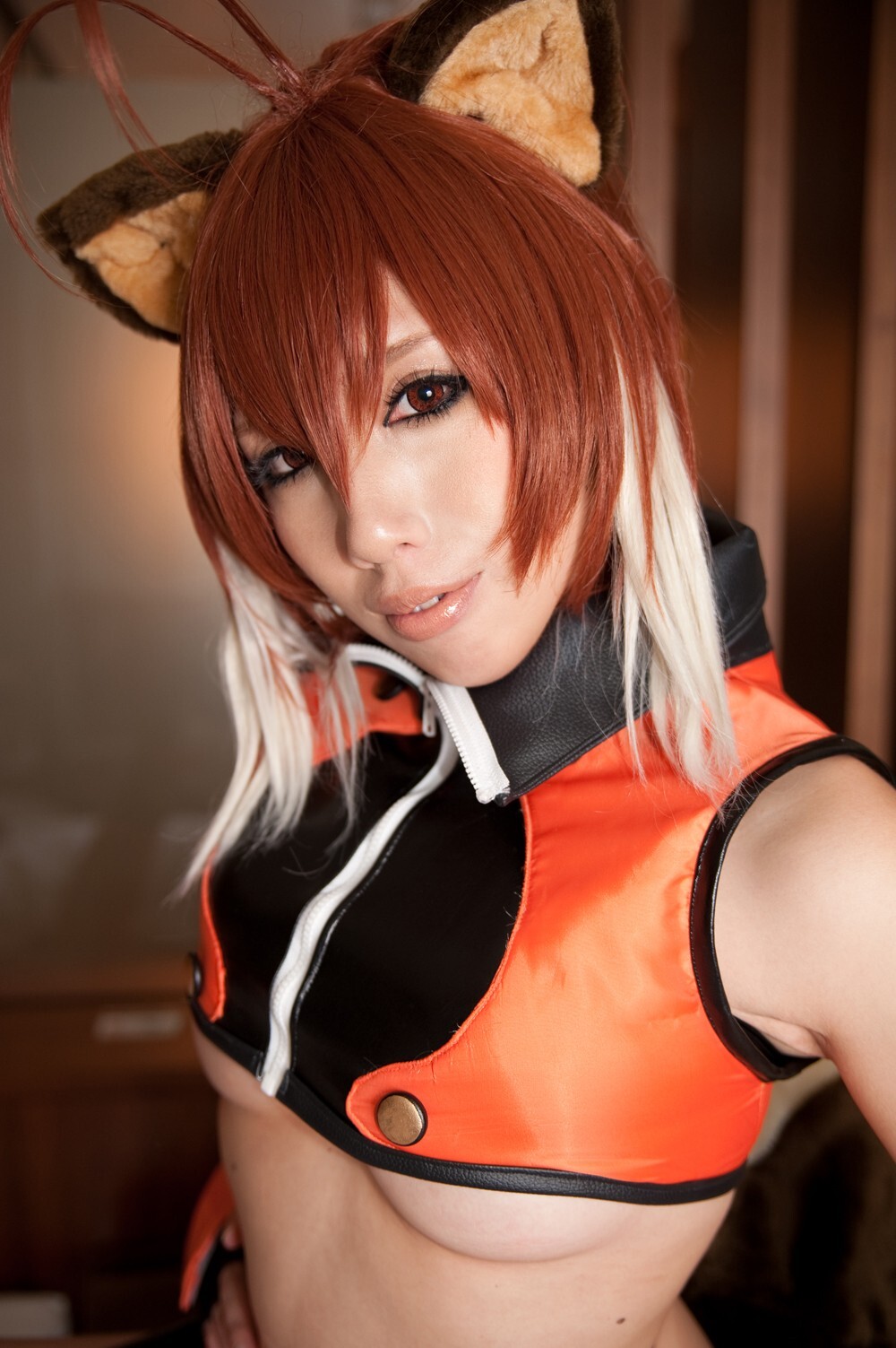 [Cosplay] 2013.03.25 Blazblue Hot Makoto Nanaya 猫女制服