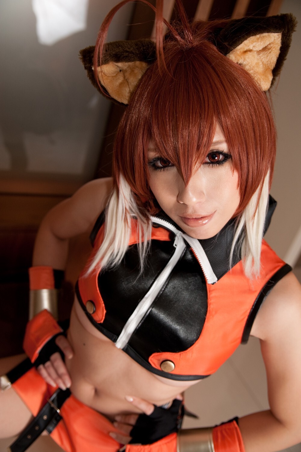 [Cosplay] 2013.03.25 Blazblue Hot Makoto Nanaya 猫女制服