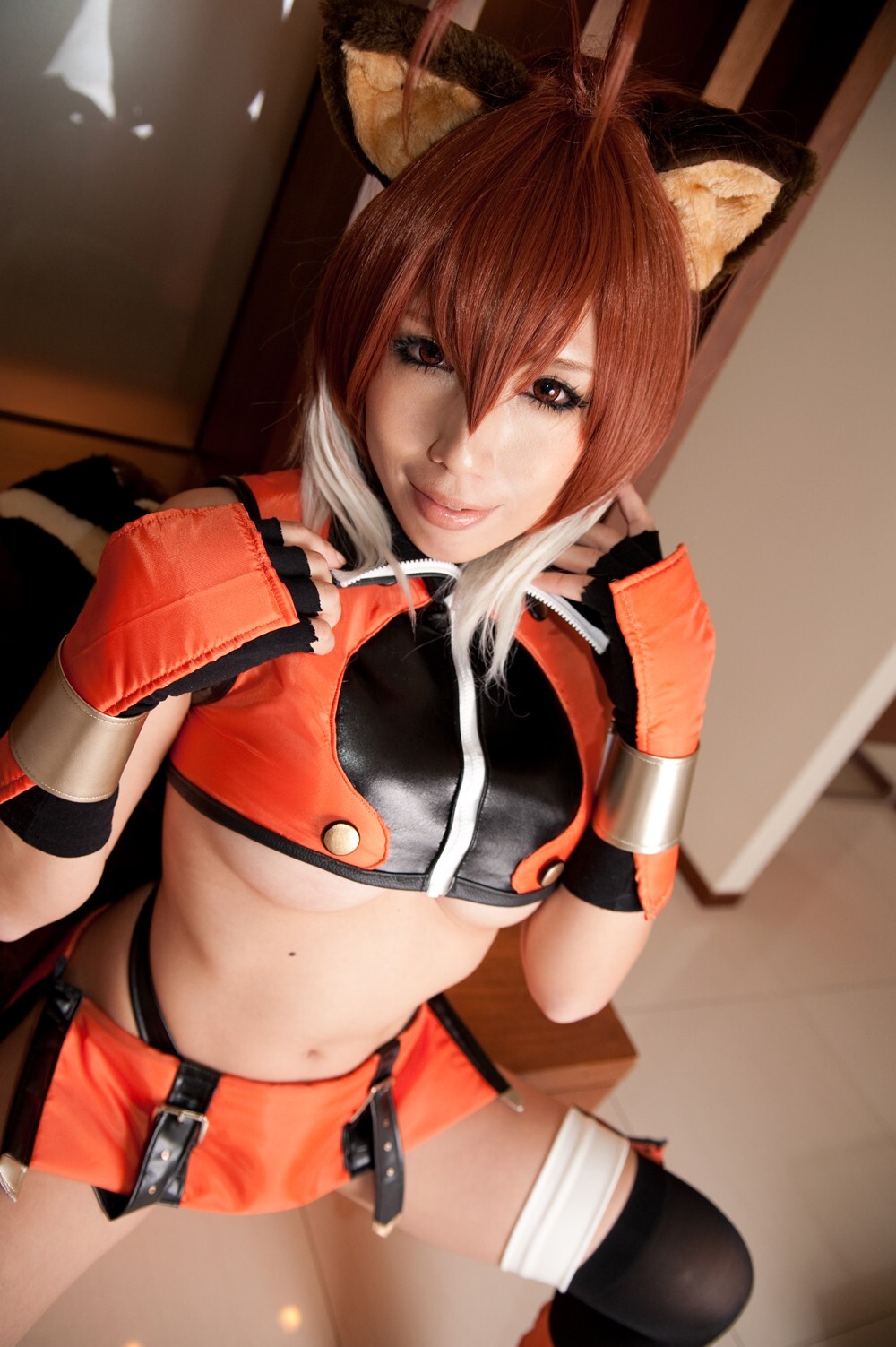 [Cosplay] 2013.03.25 Blazblue Hot Makoto Nanaya 猫女制服