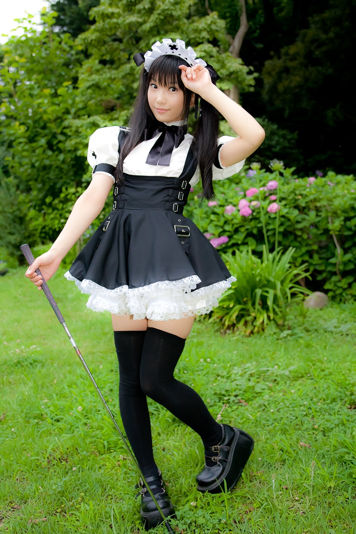 Cosplay uniform beauty lotus - Coser Collection 8 C78 - Outdoor stockings