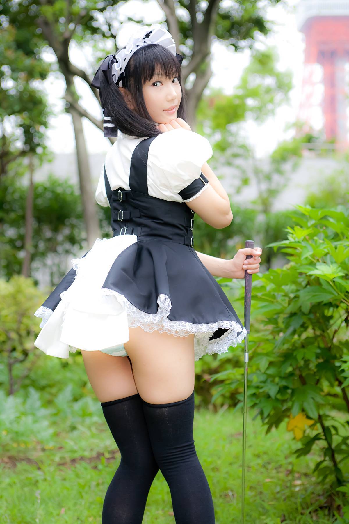 Cosplay uniform beauty lotus - Coser Collection 8 C78 - Outdoor stockings