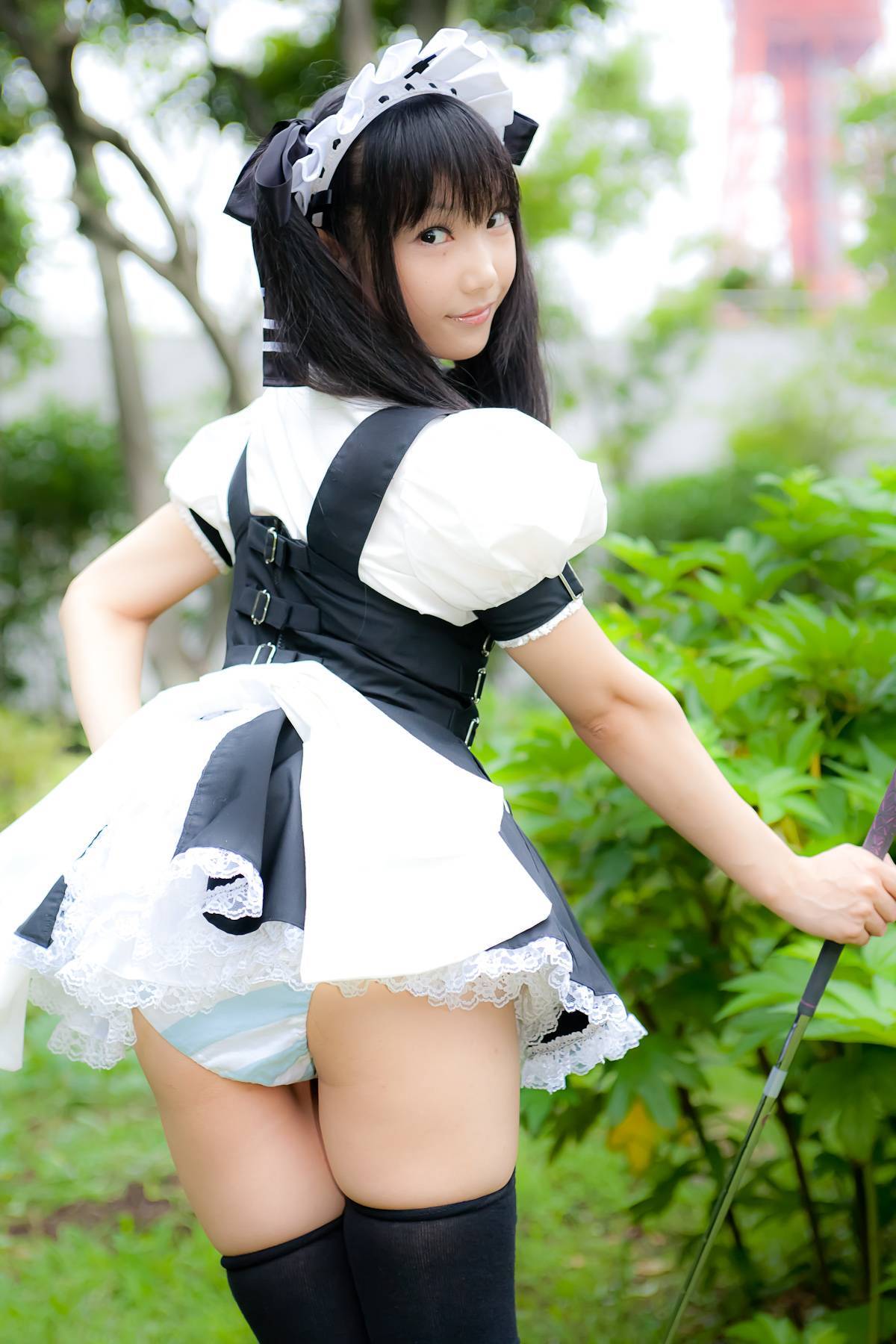 Cosplay uniform beauty lotus - Coser Collection 8 C78 - Outdoor stockings