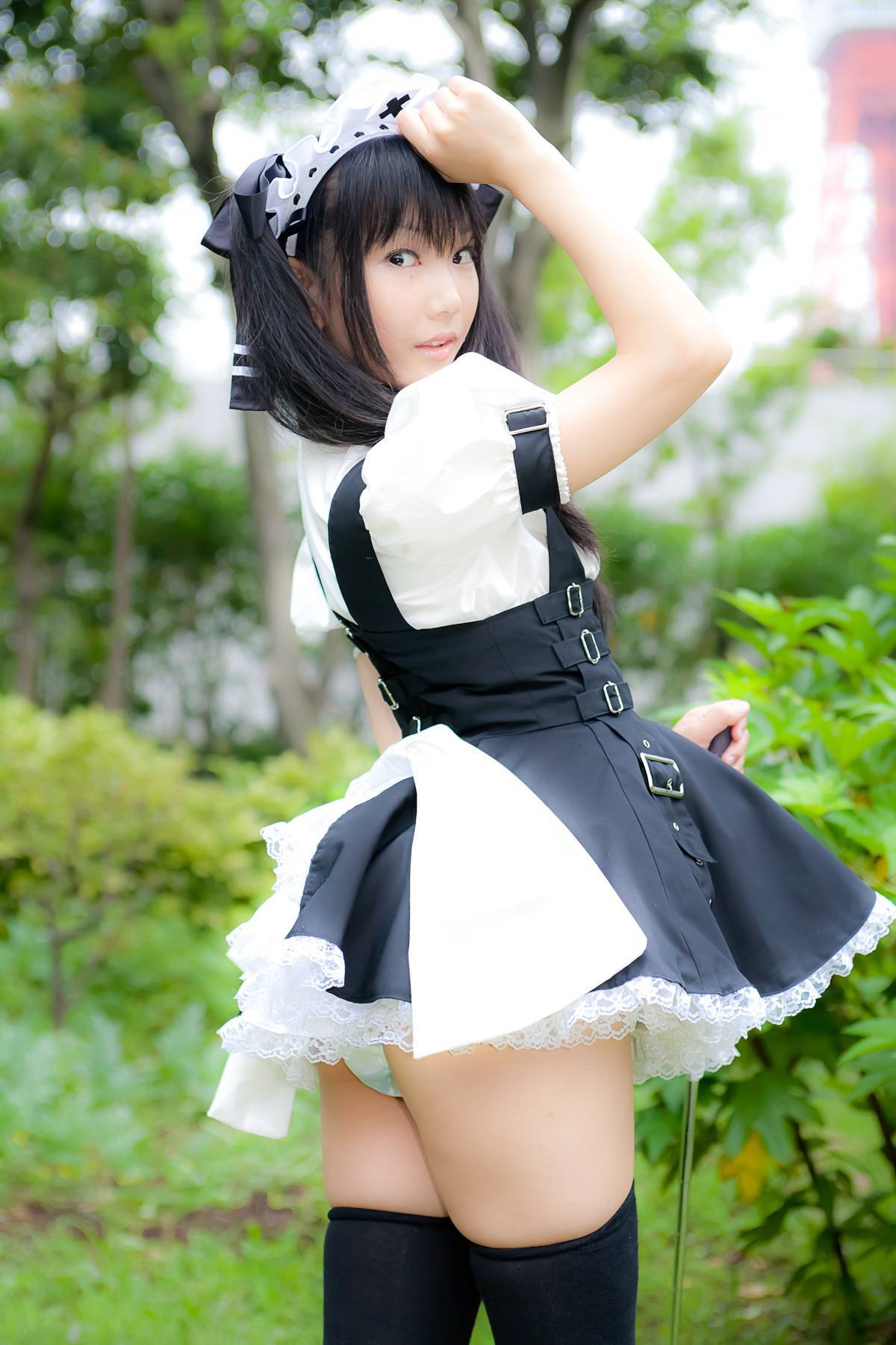 Cosplay uniform beauty lotus - Coser Collection 8 C78 - Outdoor stockings