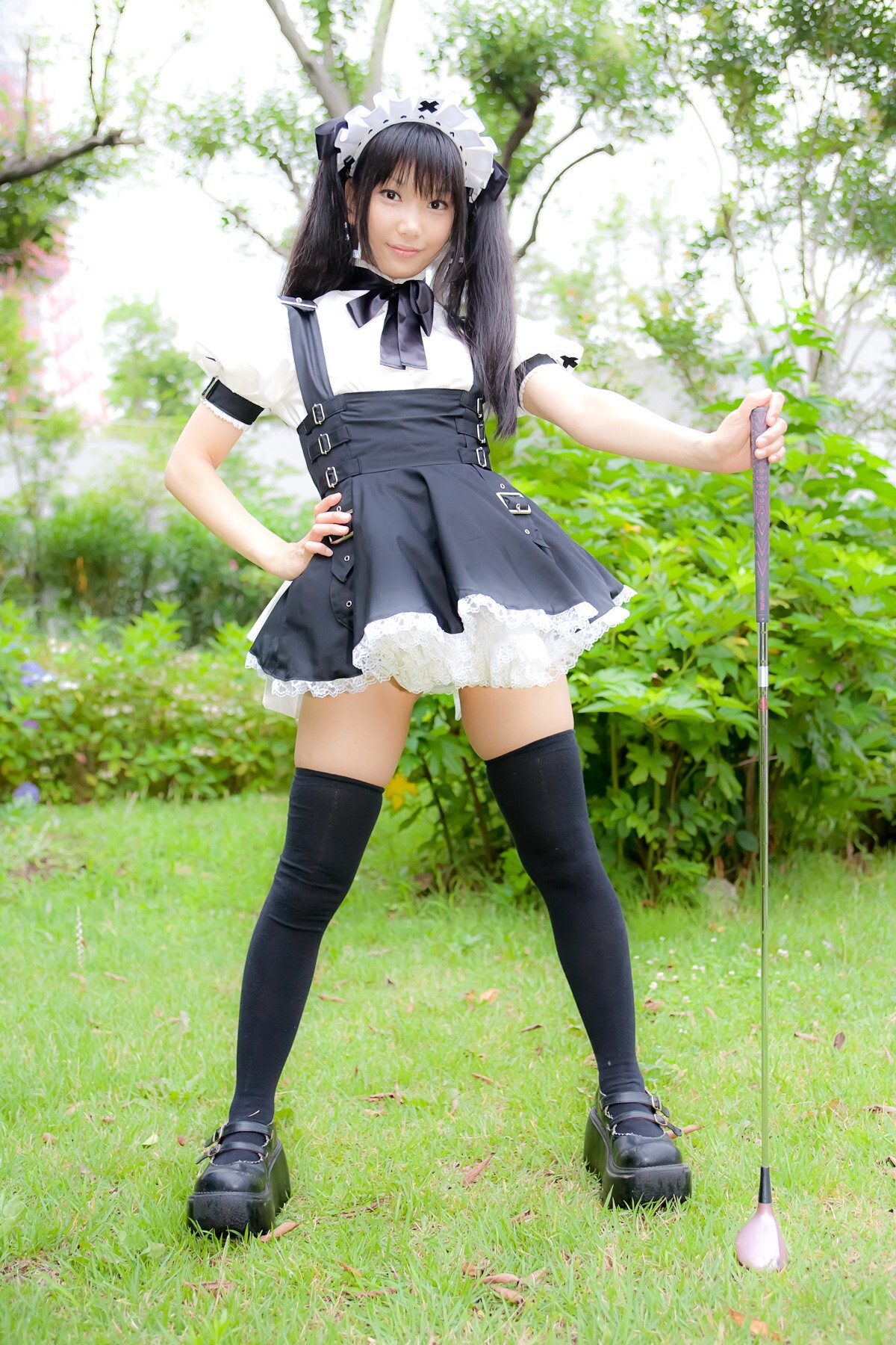 Cosplay uniform beauty lotus - Coser Collection 8 C78 - Outdoor stockings