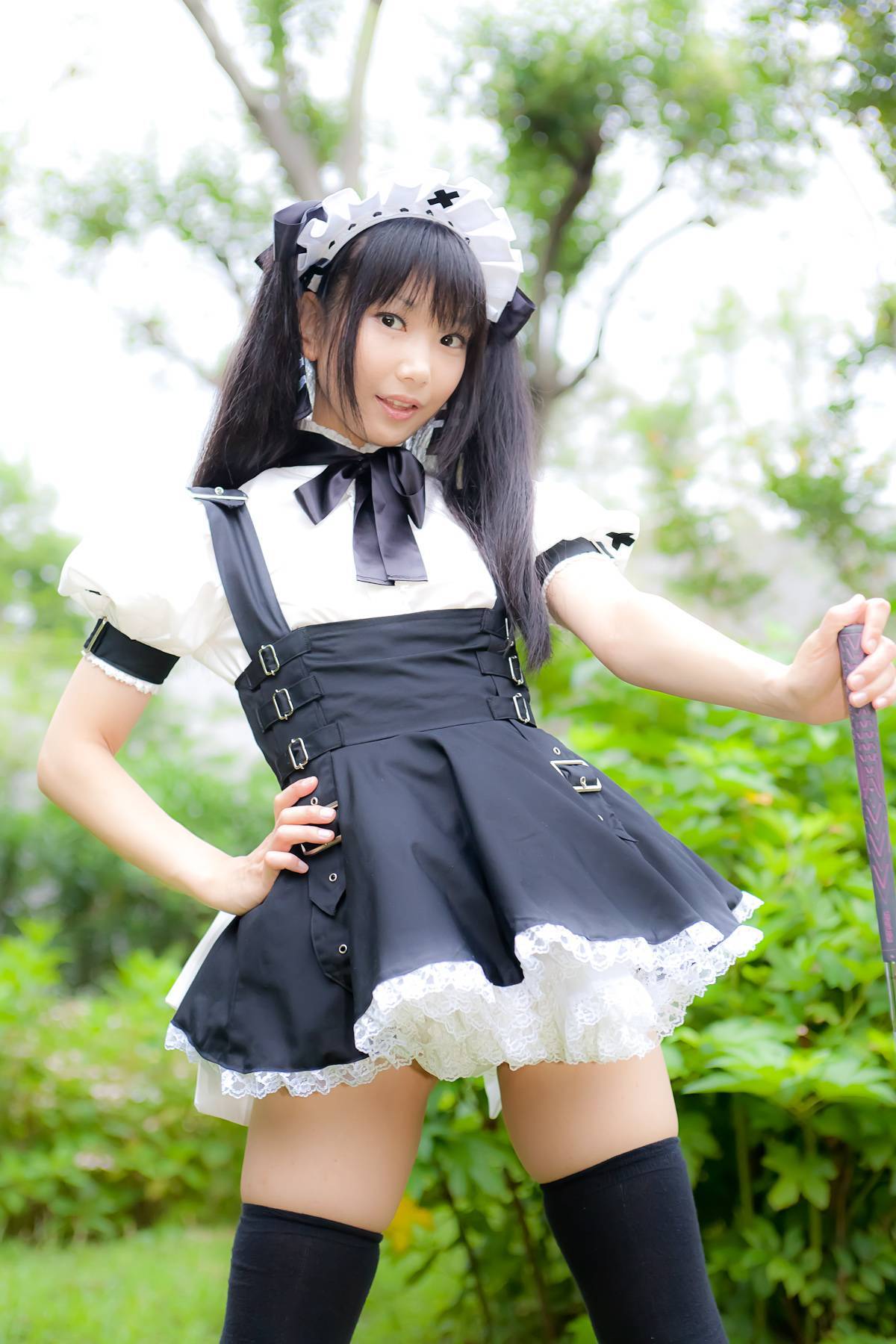 Cosplay uniform beauty lotus - Coser Collection 8 C78 - Outdoor stockings