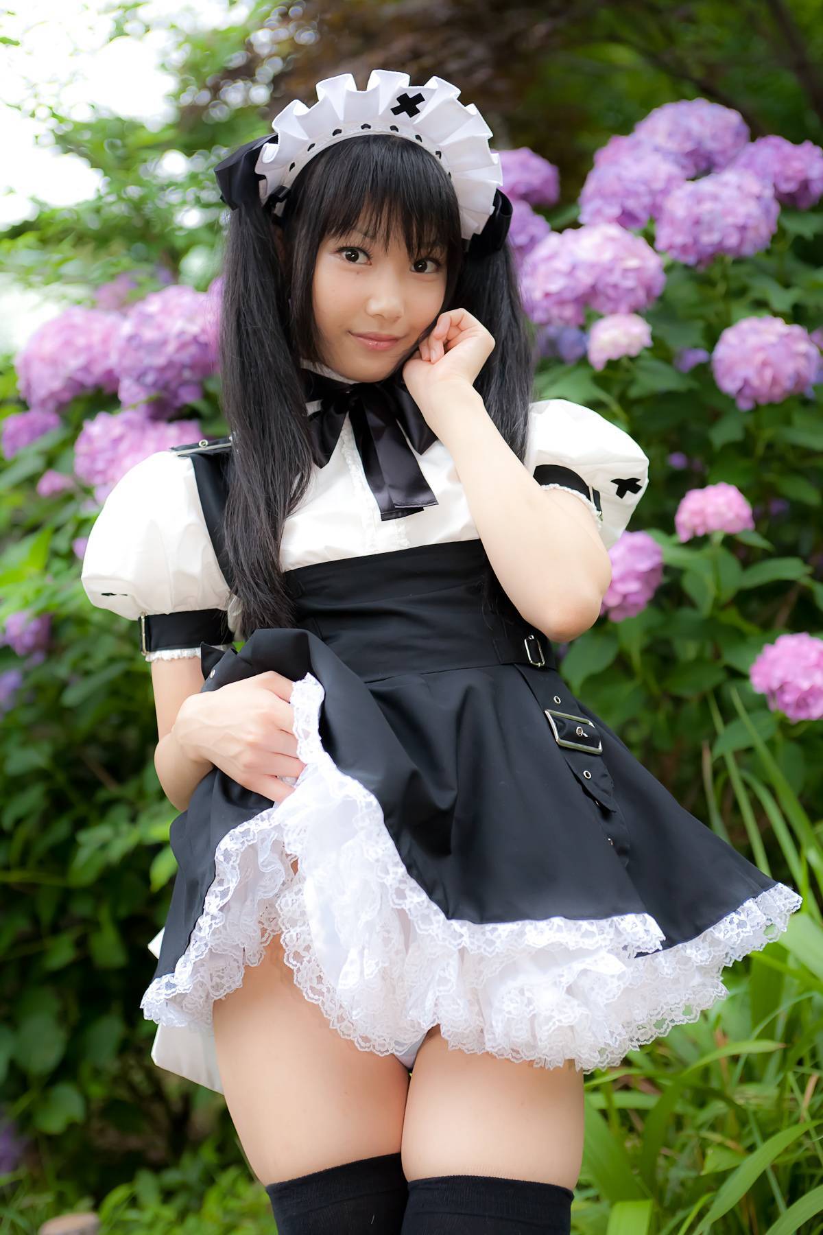 Cosplay uniform beauty lotus - Coser Collection 8 C78 - Outdoor stockings