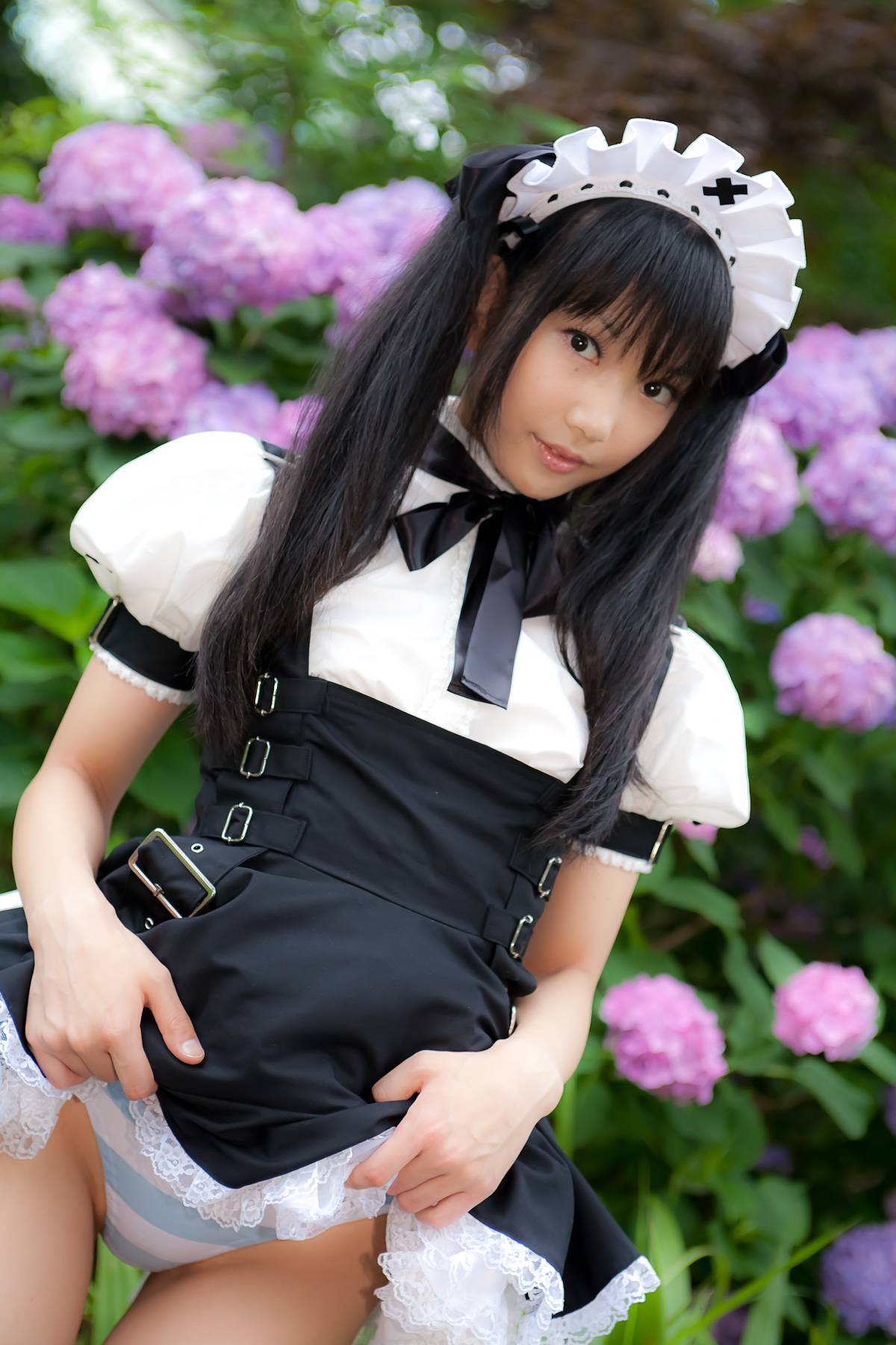 Cosplay uniform beauty lotus - Coser Collection 8 C78 - Outdoor stockings