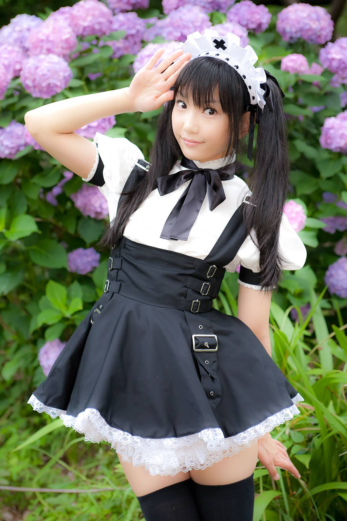 Cosplay uniform beauty lotus - Coser Collection 8 C78 - Outdoor stockings