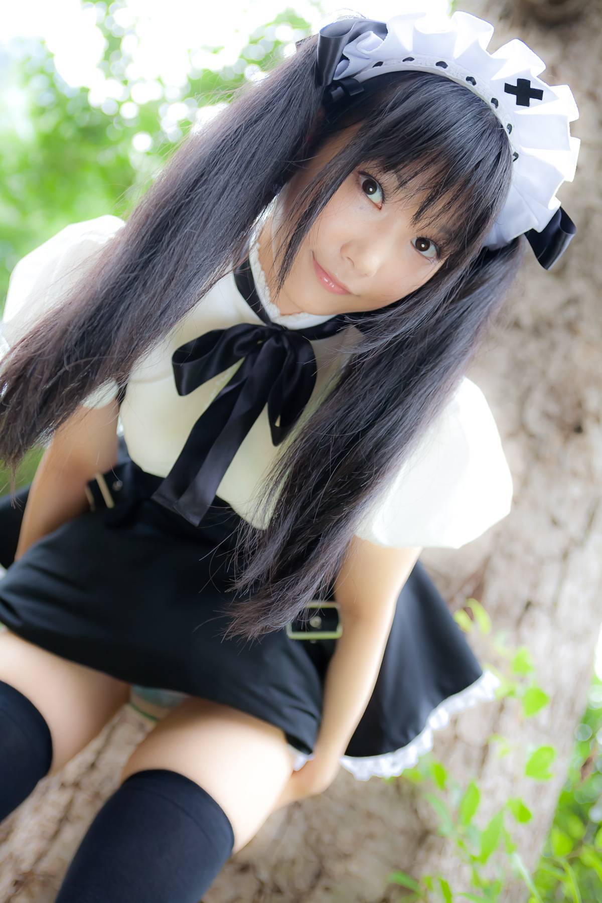 Cosplay uniform beauty lotus - Coser Collection 8 C78 - Outdoor stockings