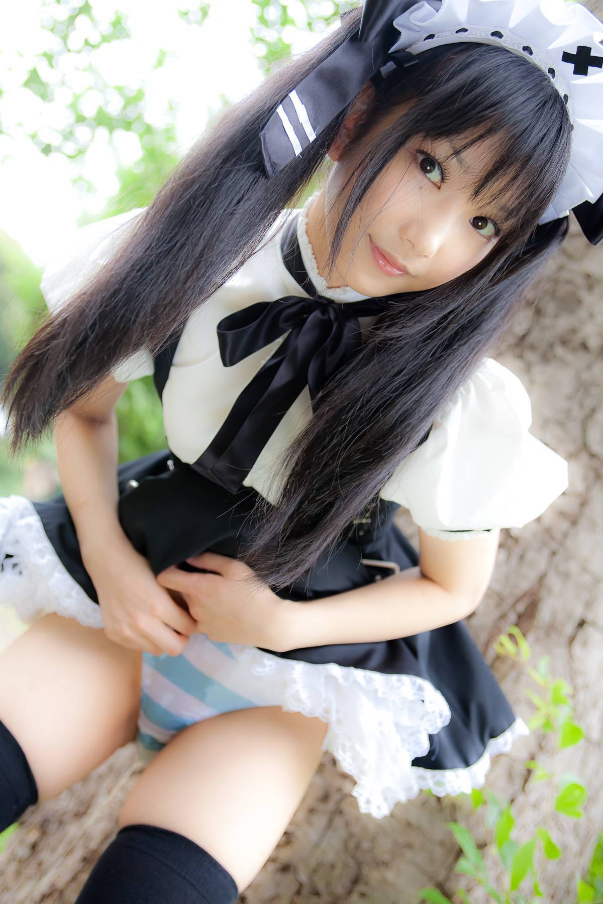 Cosplay uniform beauty lotus - Coser Collection 8 C78 - Outdoor stockings