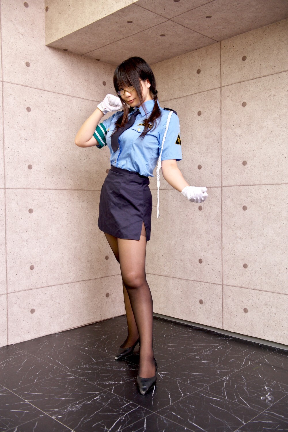 制服黑丝袜美女诱惑 cosplay套图 日本美女千代子 c78 (2)