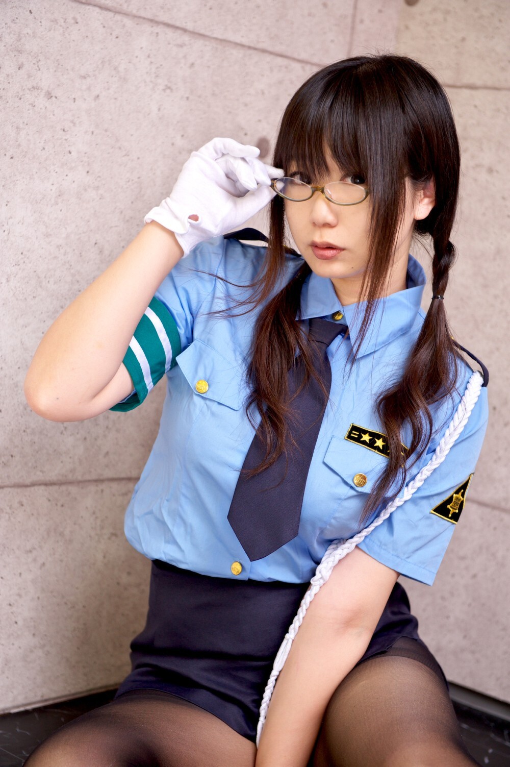 制服黑丝袜美女诱惑 cosplay套图 日本美女千代子 c78 (2)