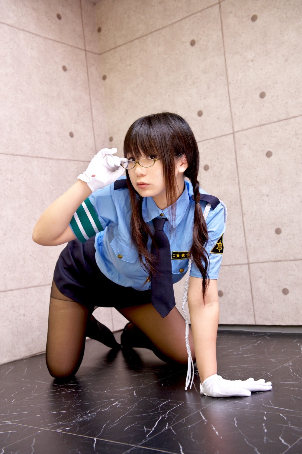 制服黑丝袜美女诱惑 cosplay套图 日本美女千代子 c78 (2)