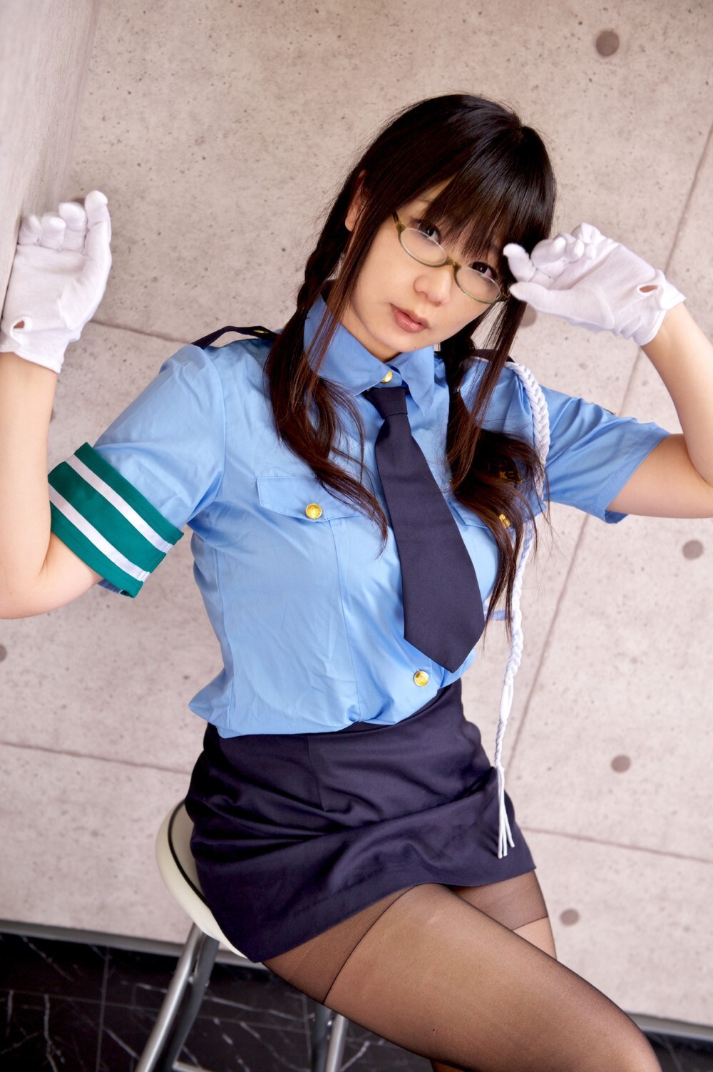 制服黑丝袜美女诱惑 cosplay套图 日本美女千代子 c78 (2)