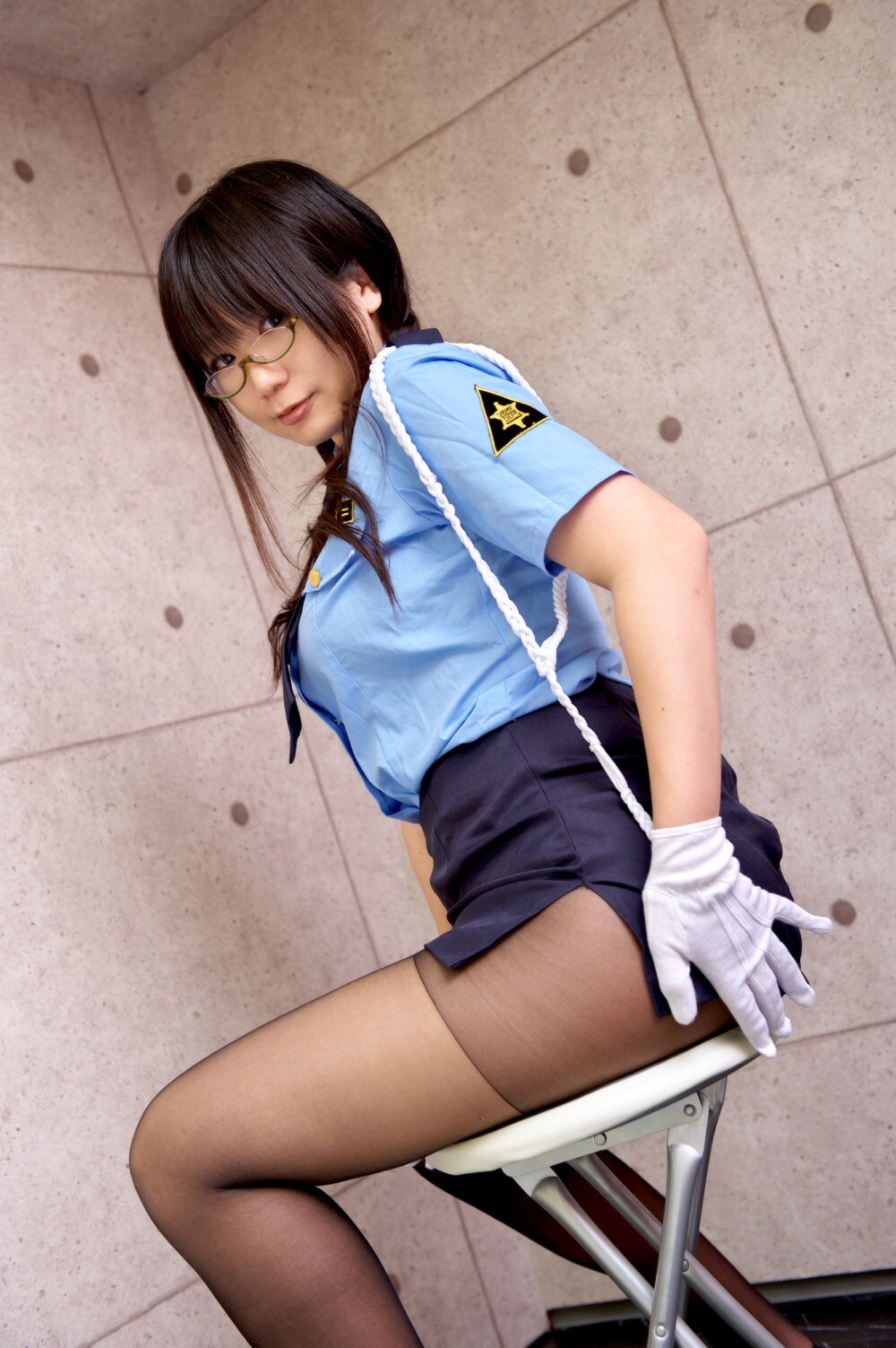 制服黑丝袜美女诱惑 cosplay套图 日本美女千代子 c78 (2)