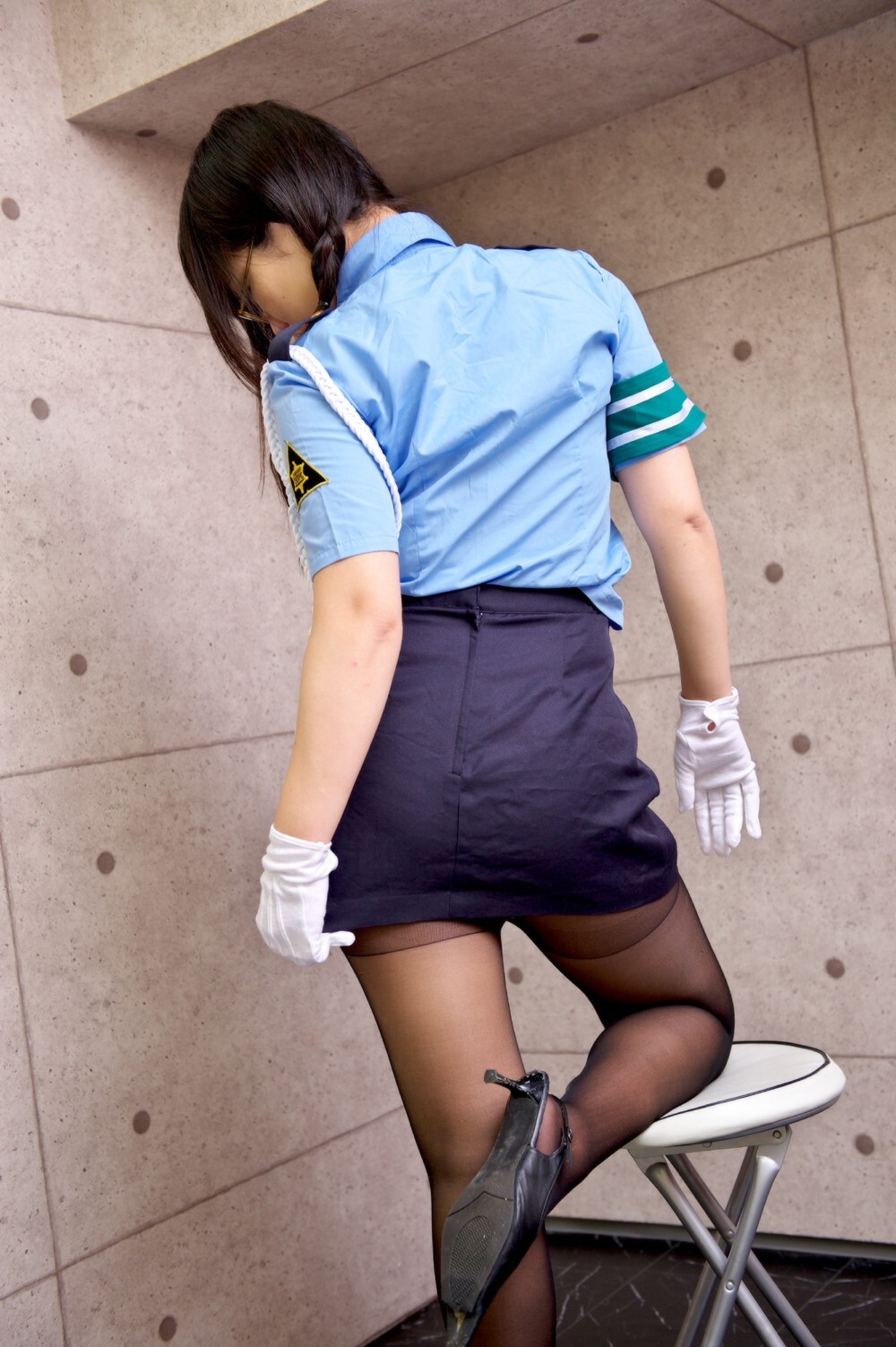 制服黑丝袜美女诱惑 cosplay套图 日本美女千代子 c78 (2)