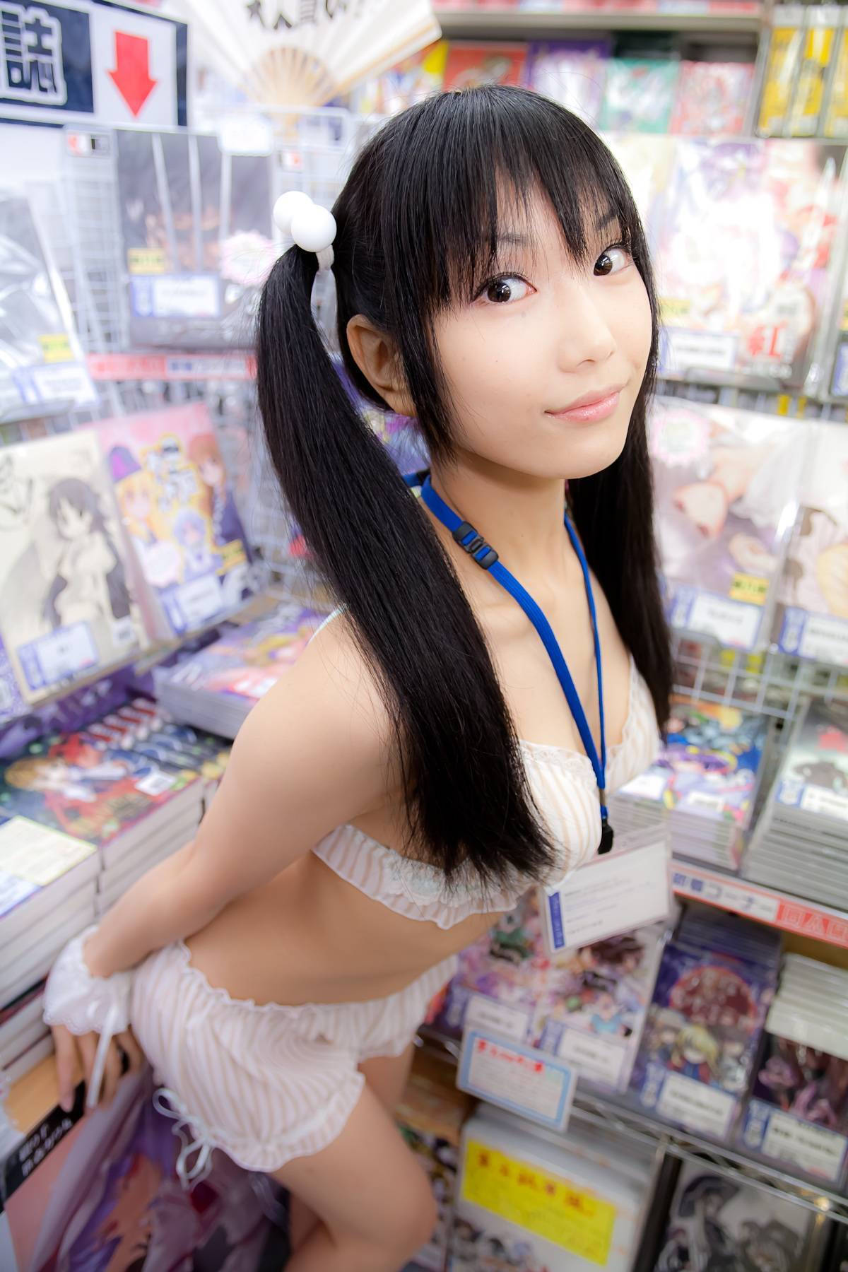 Cosplay group of beautiful girls supermarket underwear show part 2