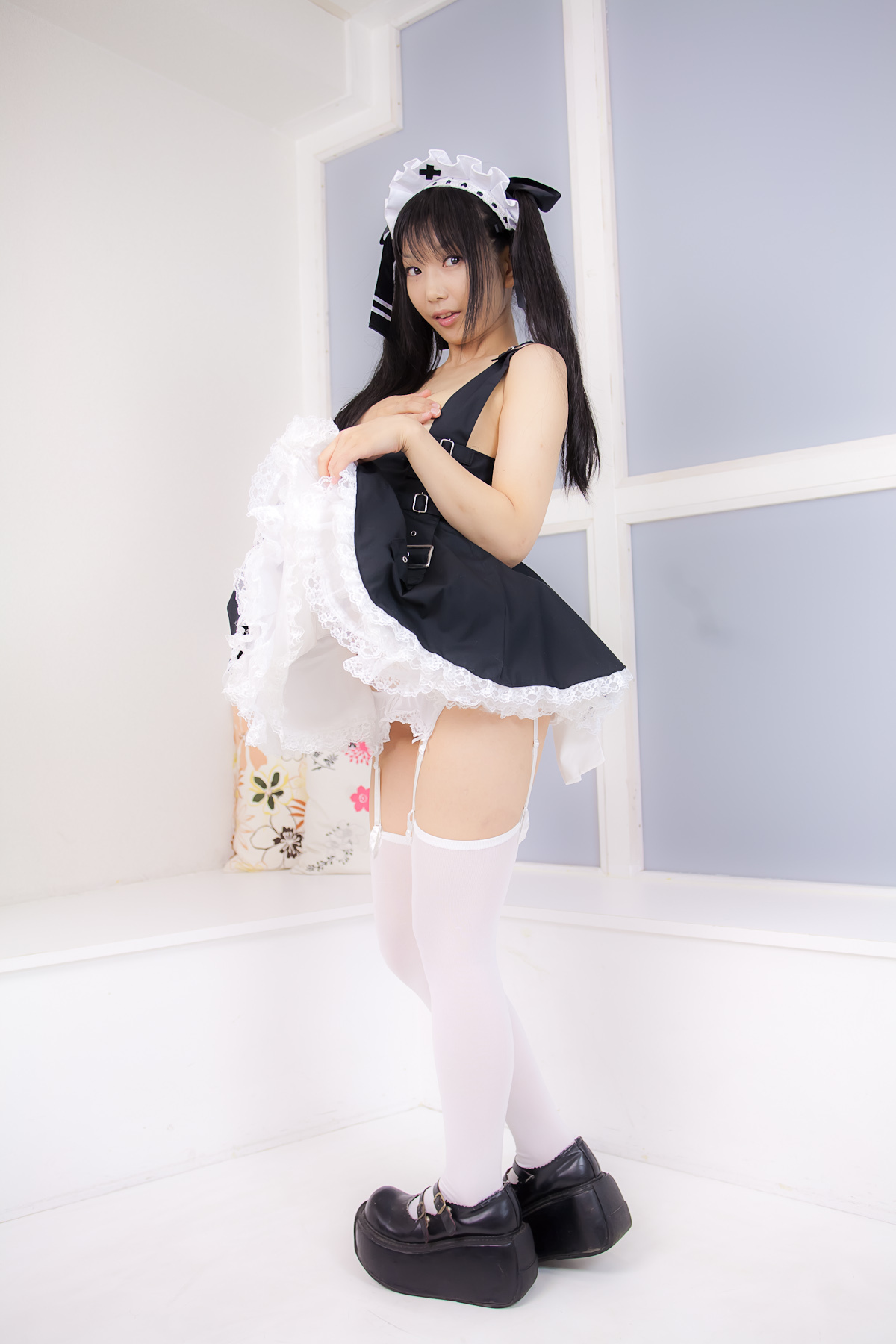 女佣套装比尼写真 cosplay游戏美女套图