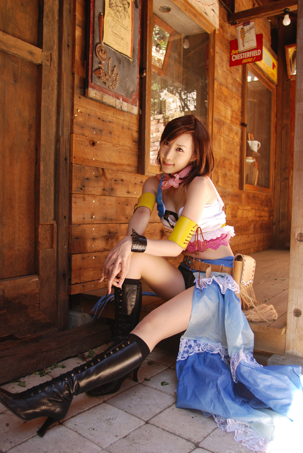 [Cosplay]日本性感制服美女Final Fantasy yunagan1