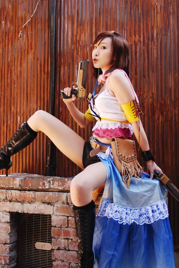 [Cosplay]日本性感制服美女Final Fantasy yunagan1