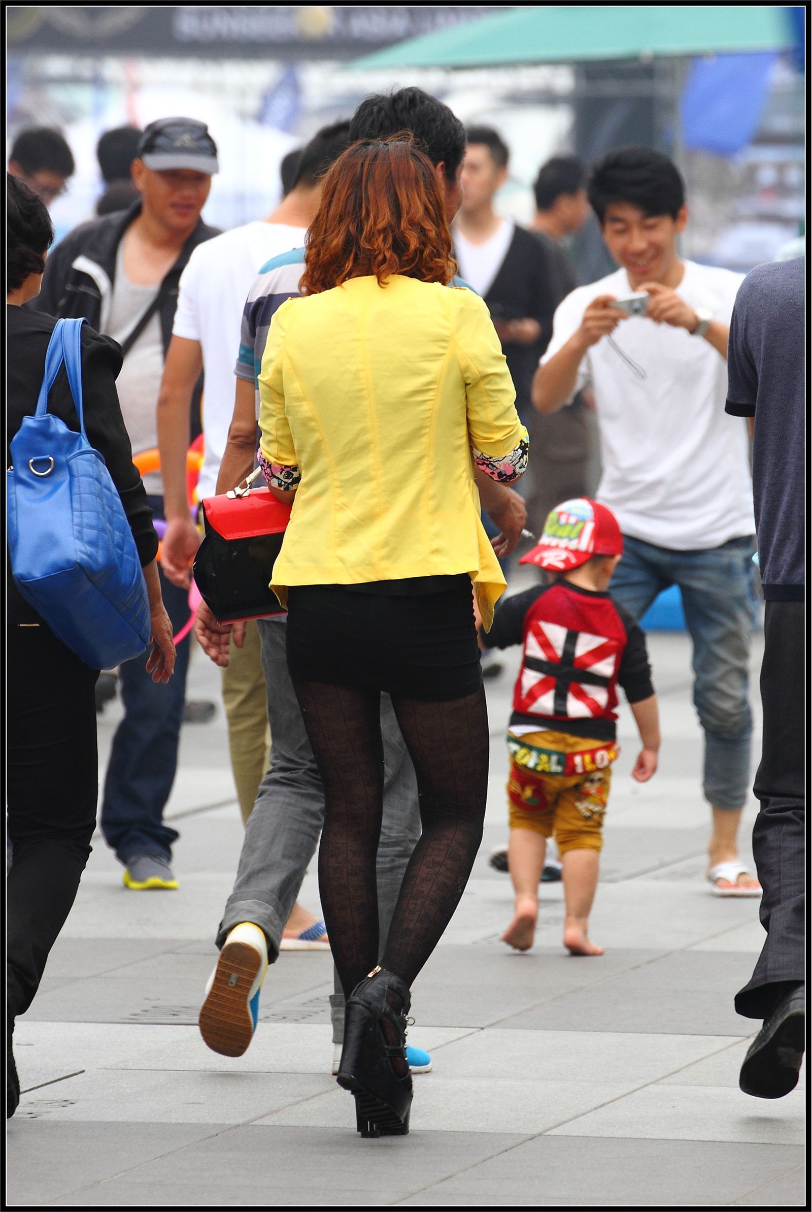 [outdoor Street Photo] 2013.11.26 incredible pattern silk stockings