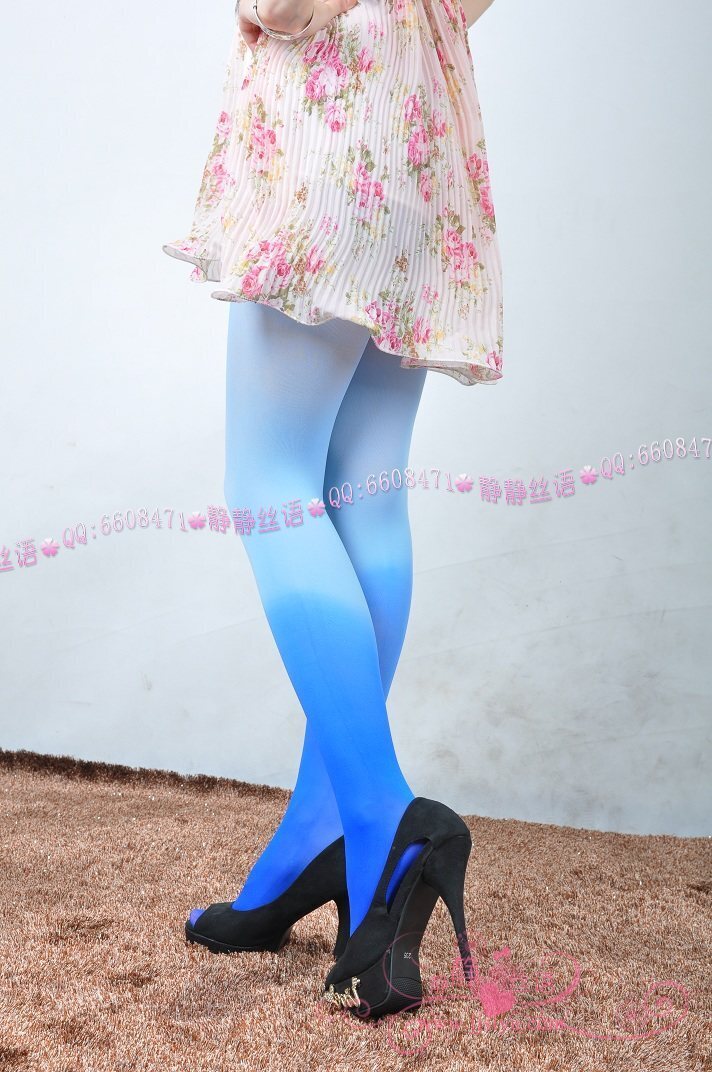 American grey silver super thin pantyhose Roman high heel soft mesh blue sky white cloud silk enjoy space