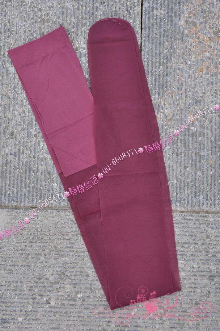 Wine red silk stockings quiet silk language silk stockings set picture super cool and fresh cored silk pantyhose