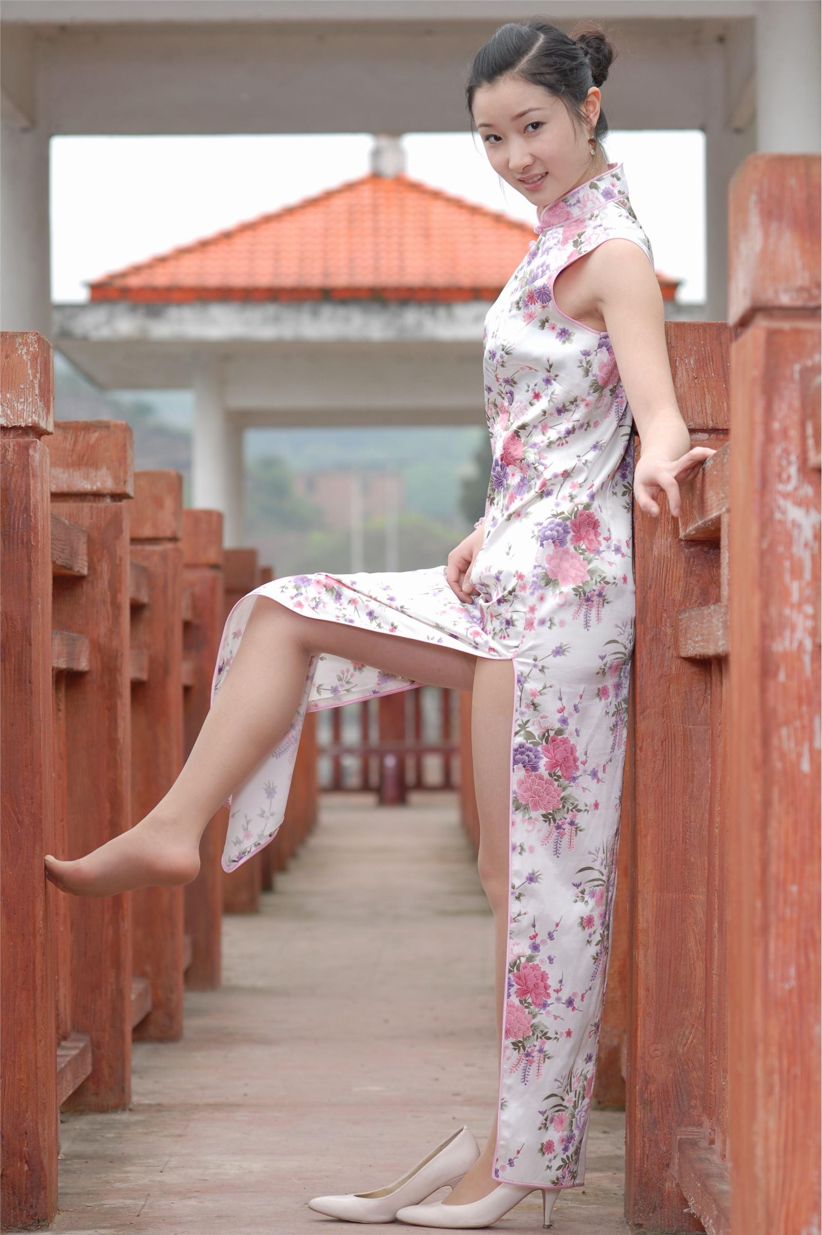 Elaine wanqiu plain cheongsam