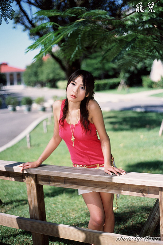 Taiwan girl Weixi - outside the east gate of Hsinchu