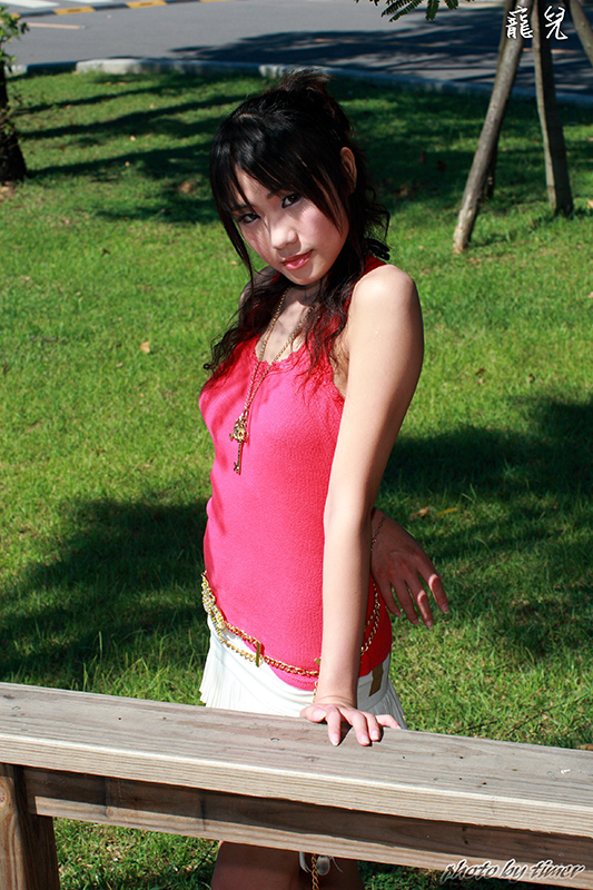 Taiwan girl Weixi - outside the east gate of Hsinchu