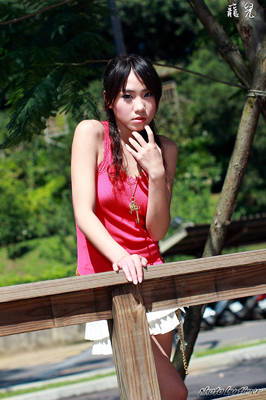 Taiwan girl Weixi - outside the east gate of Hsinchu