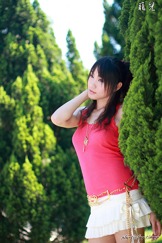 Taiwan girl Weixi - outside the east gate of Hsinchu