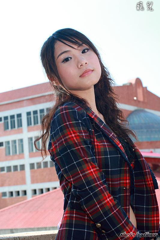 Taiwan girl Weixi - outside the east gate of Hsinchu