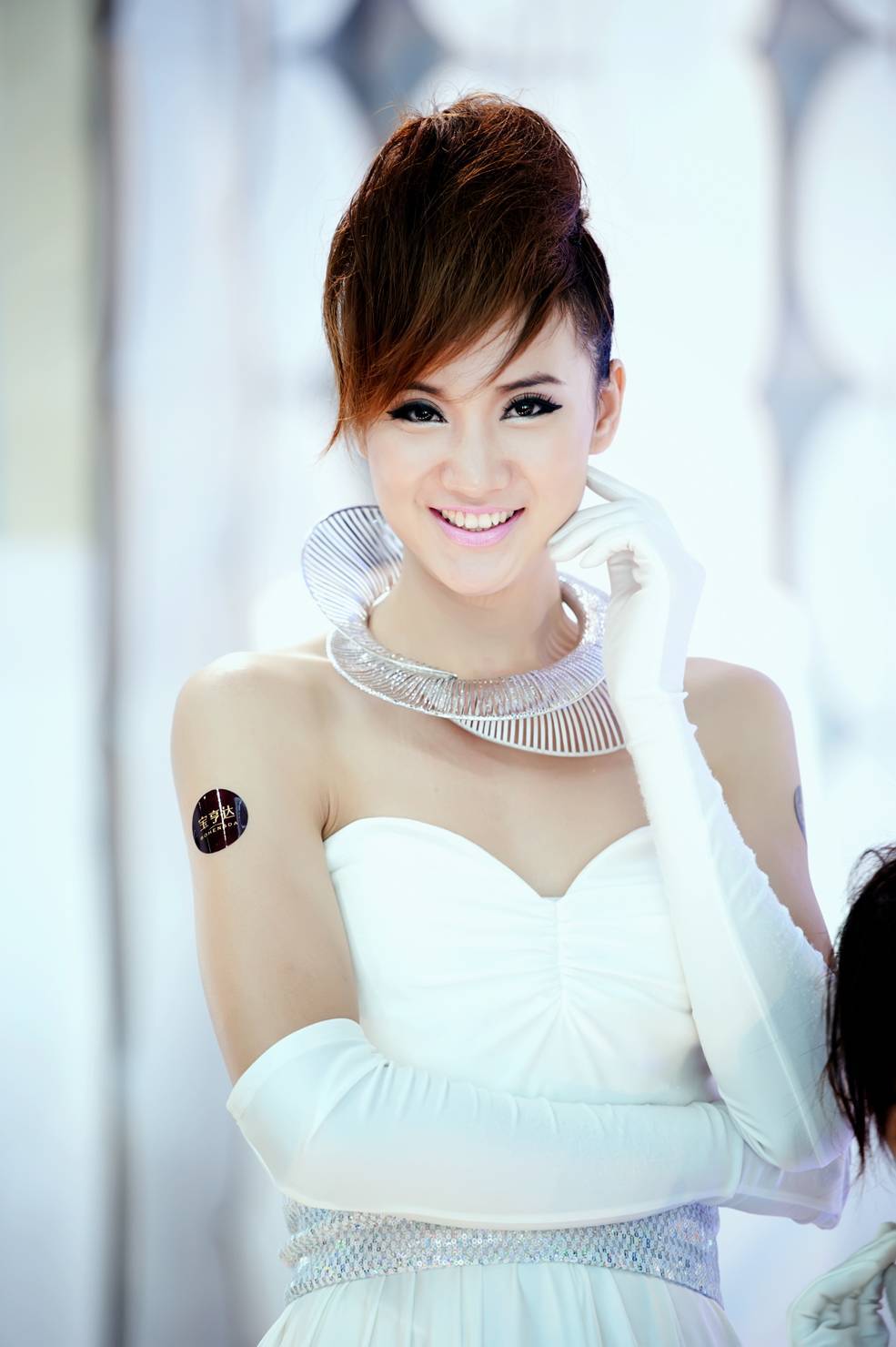 Model in Shenzhen jewelry exhibition of Taichung Matou Friendship Association