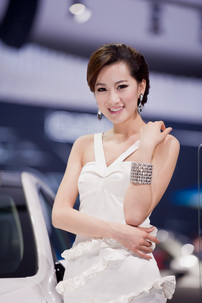 Guangzhou International Auto Show Booth series: the attraction of motorcycle beauty in blue